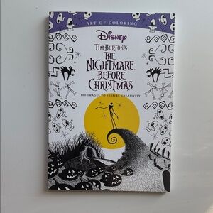 Disney The Nightmare Before Christmas Art Book - Black, White, Yellow